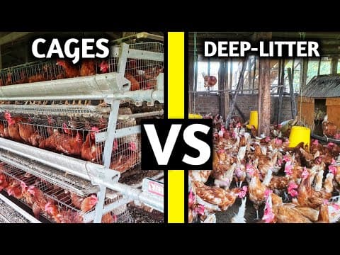 Deep Litter vs Battery Cage System: Which One Is Best for Your Layer Chickens?